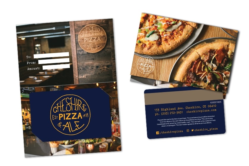 Fun Pizza Pie Pattern, Premium Printed store Business Card for Pizza Restaurants