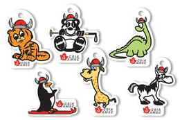 Zoo Animal Ski Passes - Custom Shape