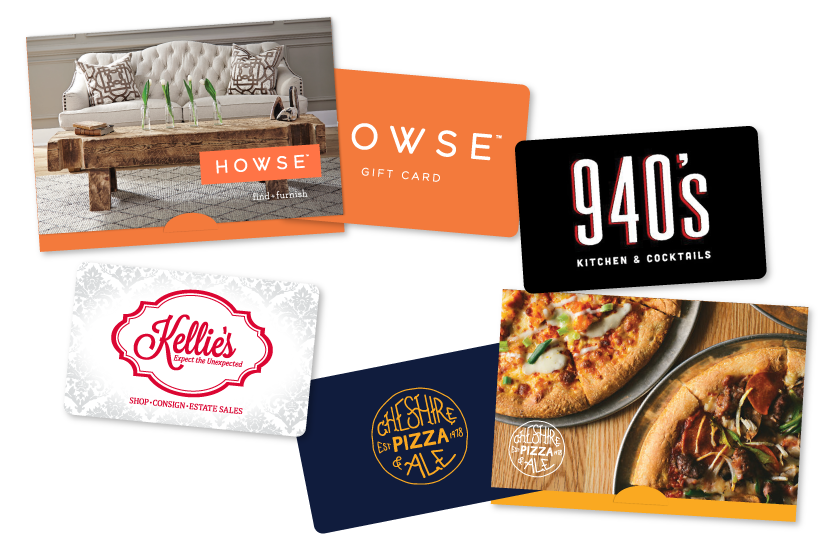 Custom gift cards compatible with Verosa