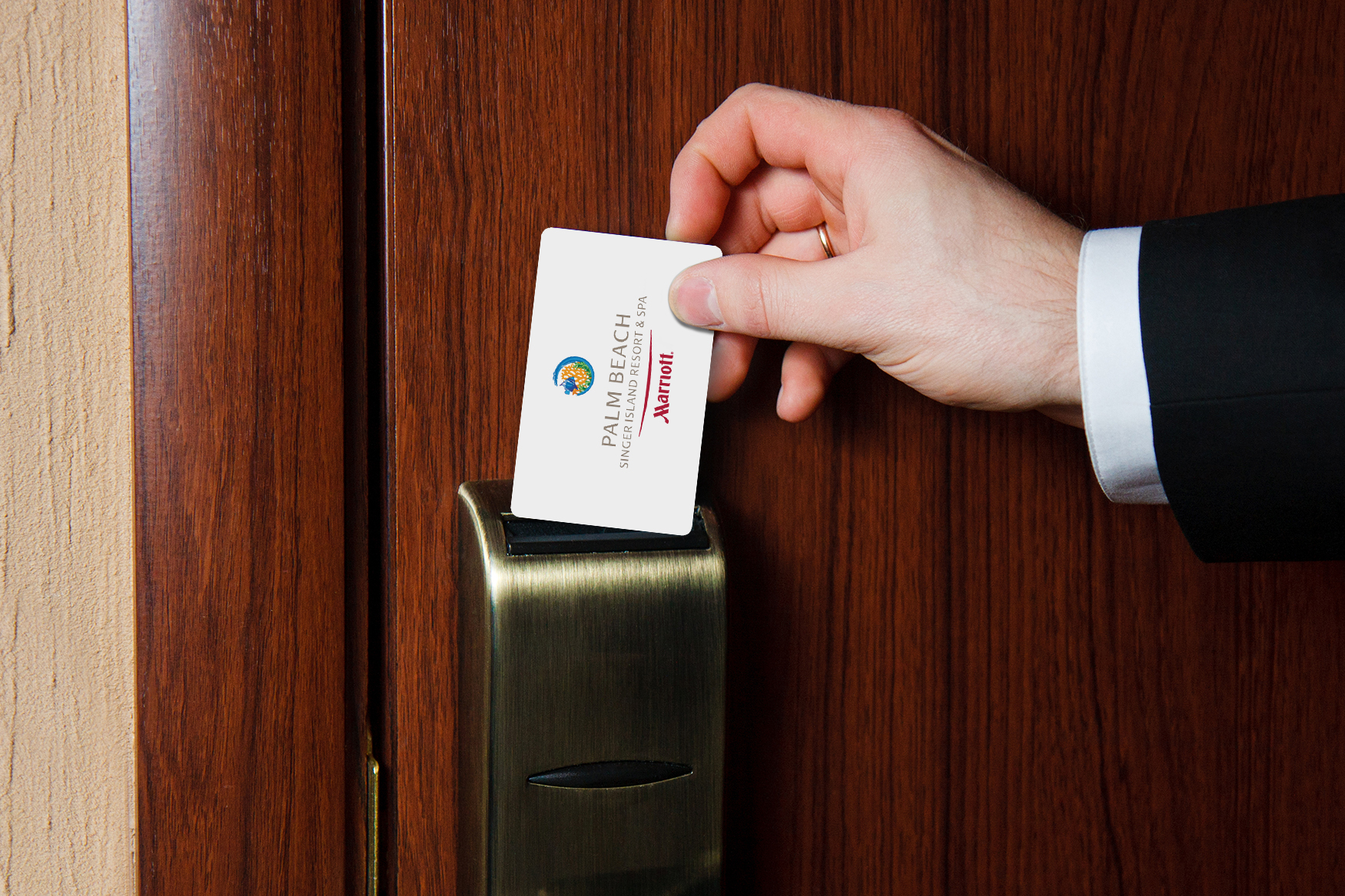 hotel door key card