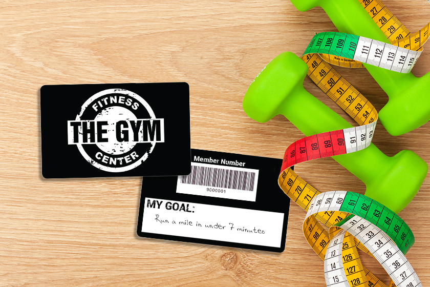 Gym Fitness Membership Card Template  Membership card, Gym membership  card, Fitness business card
