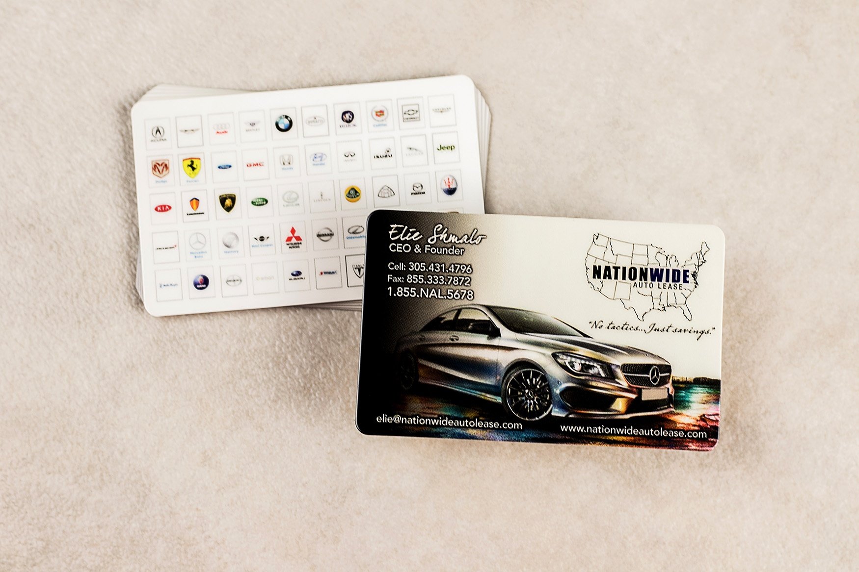 Nationwide Auto Lease Business Cards