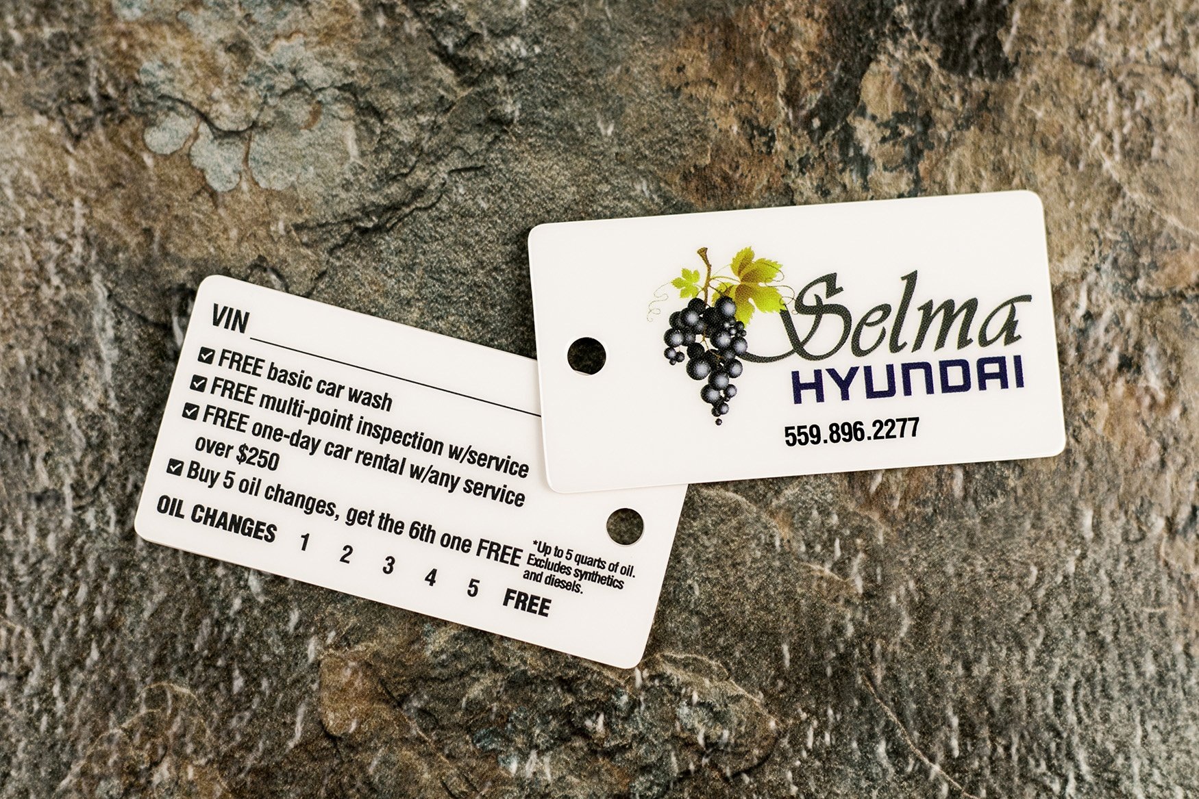 Selma Hyundai New Car Promotional Key Tags