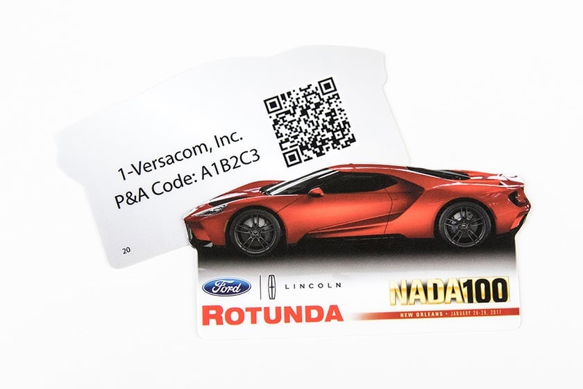 Ford GT Sports Car Shaped Business Cards