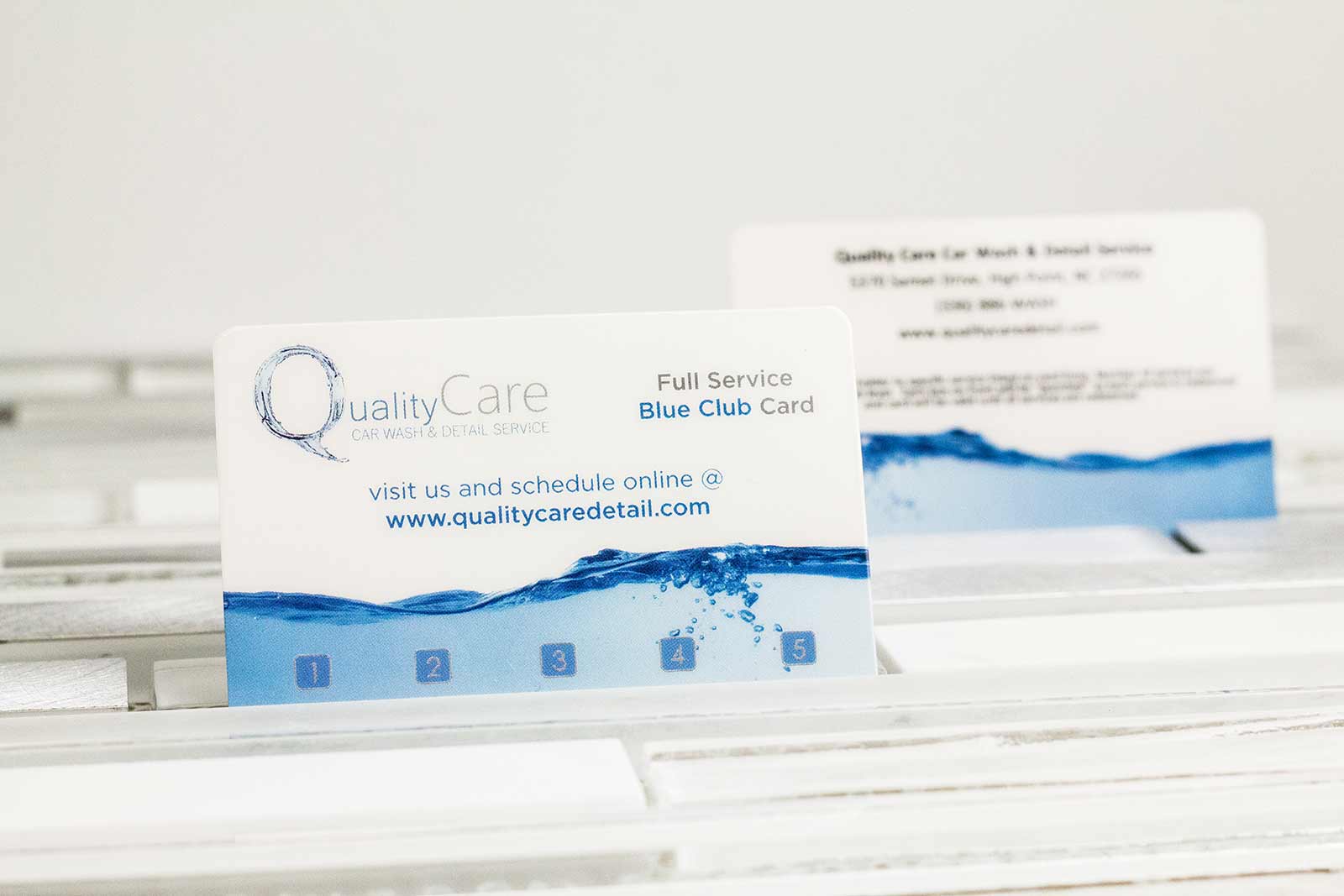 Quality Care Car Wash & Detail Service Punch Card