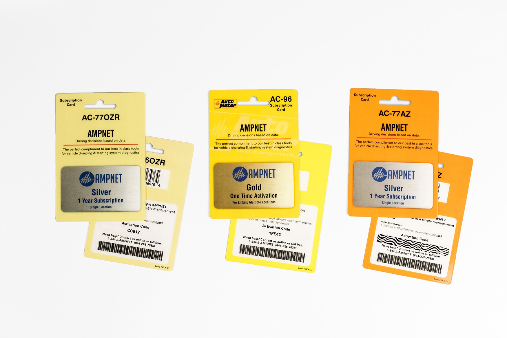 Ampnet Subscription Cards