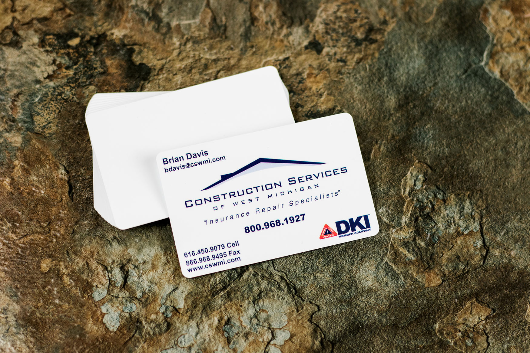 Construction Services Business Cards