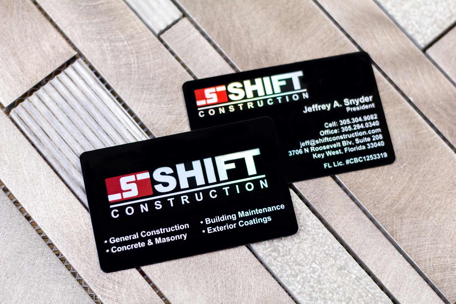 Shift Construction Business Cards