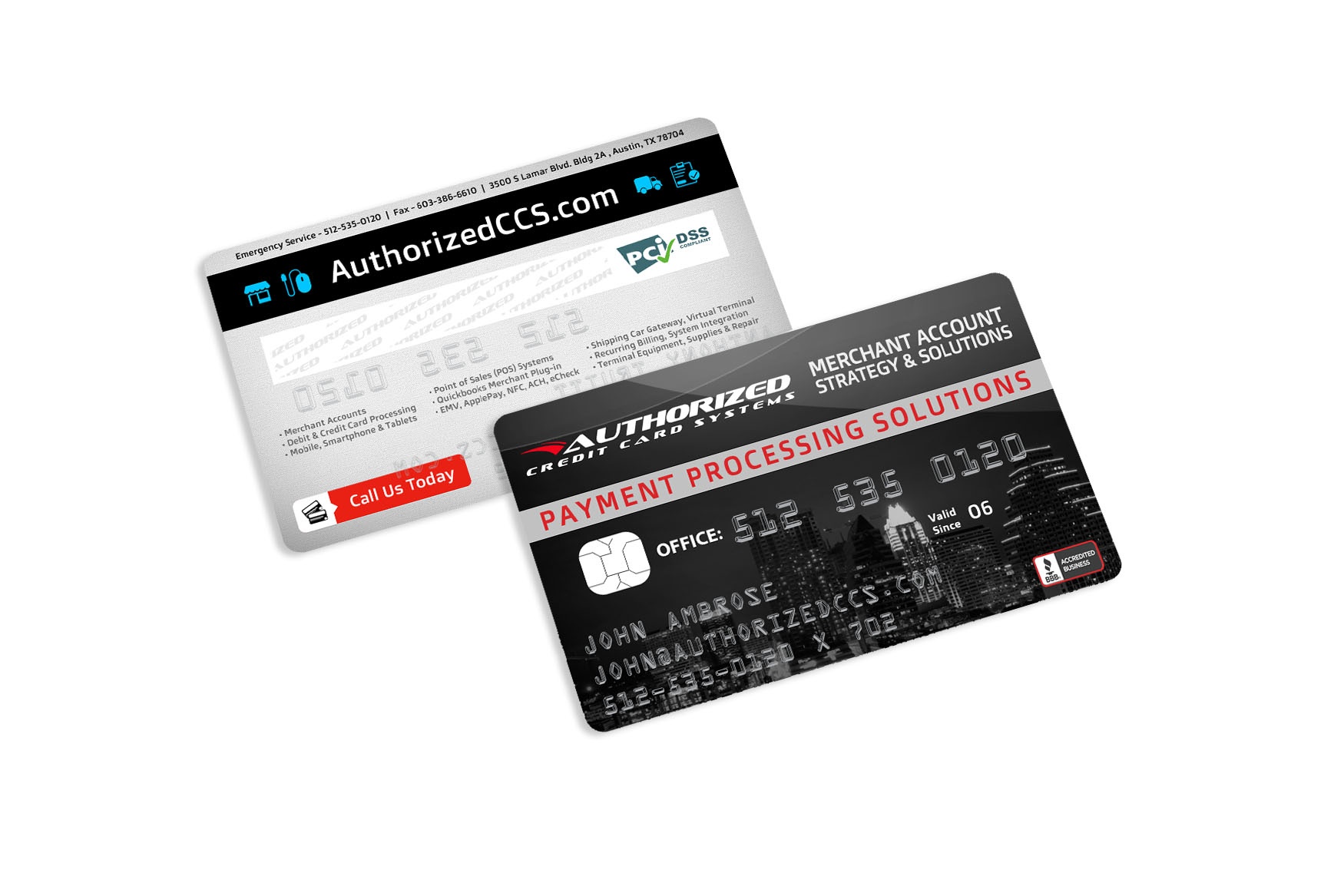 Authorized CCS Business Cards