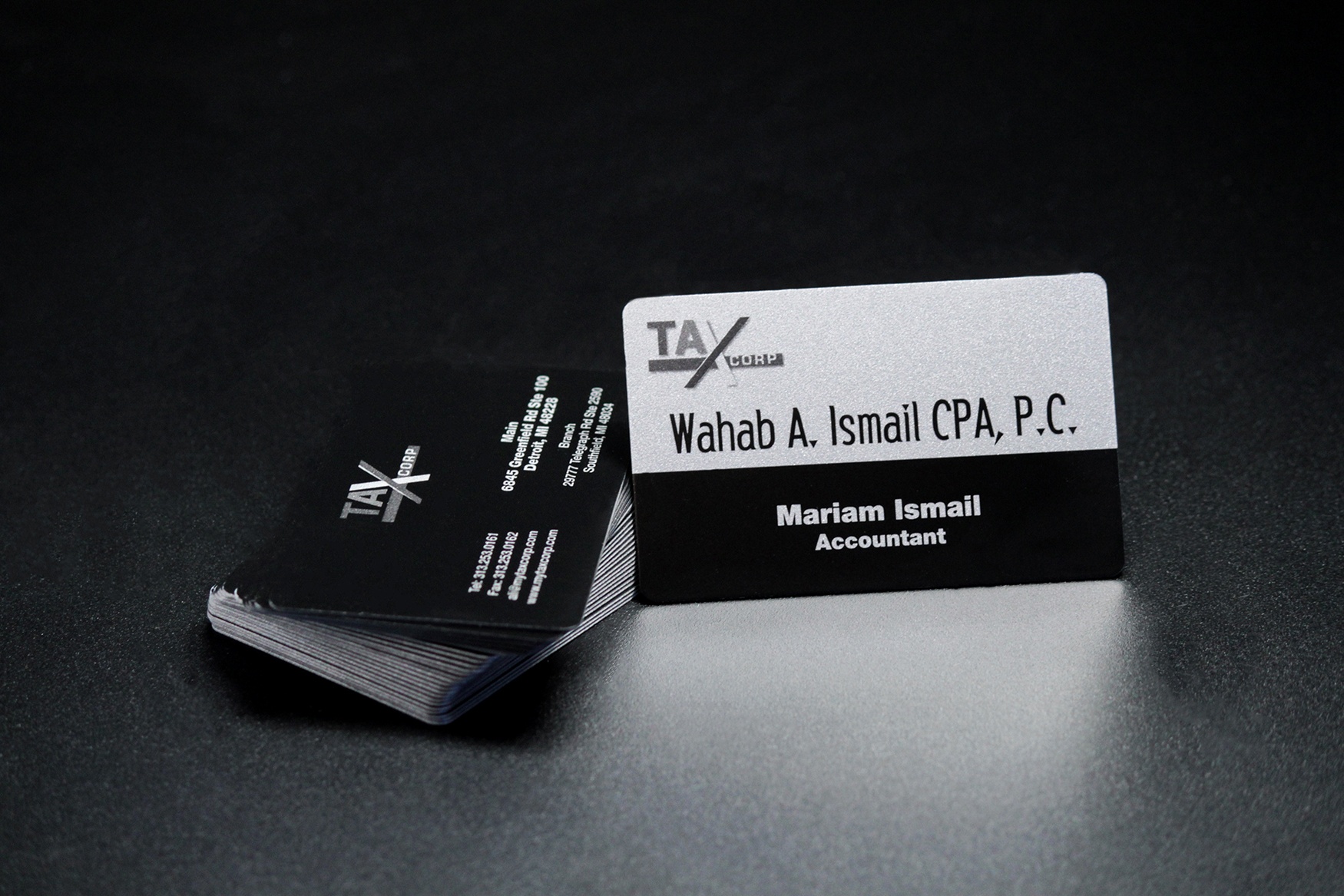 Tax Corp Accountant Business Card