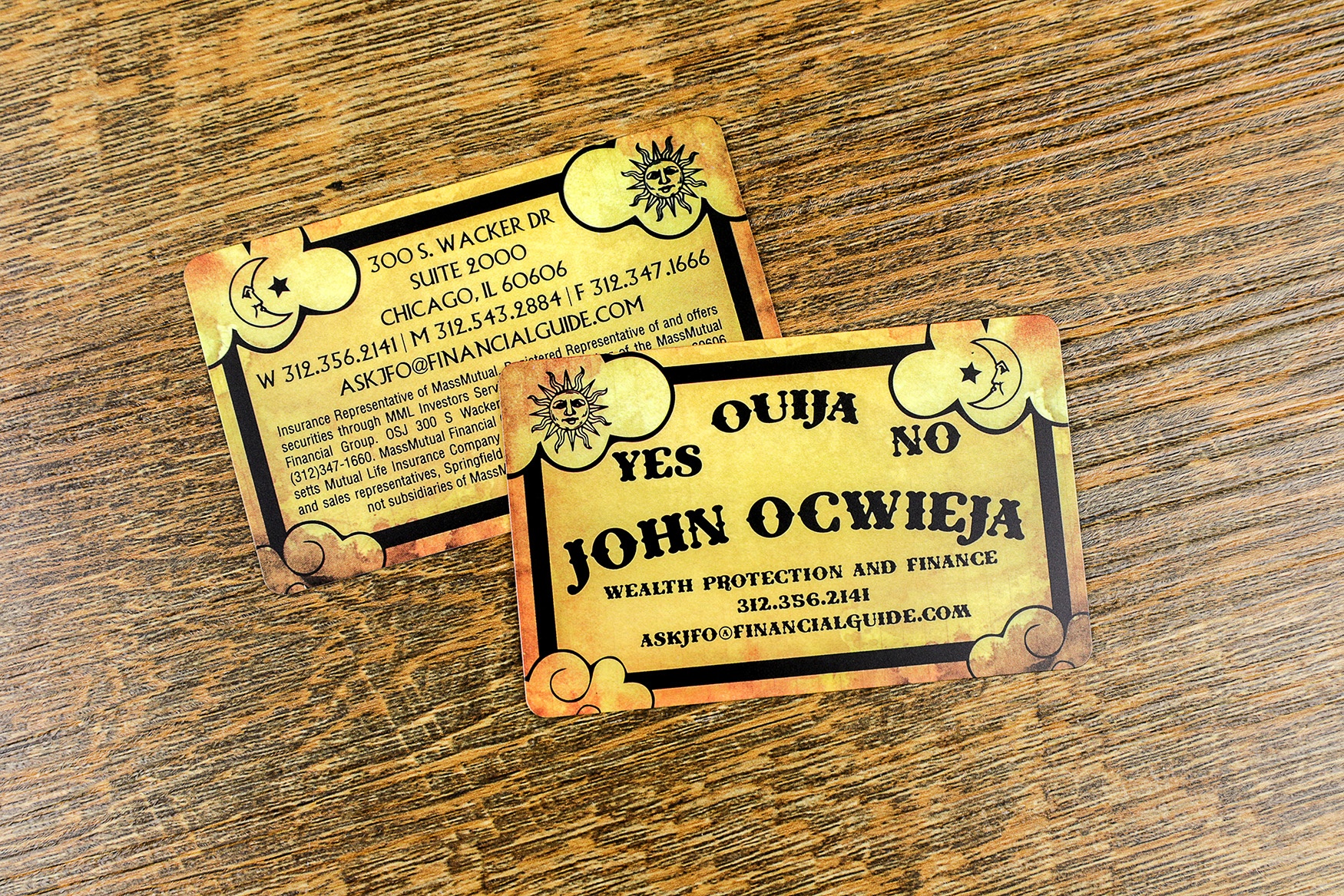 John Ocwieja Ouija Business Card