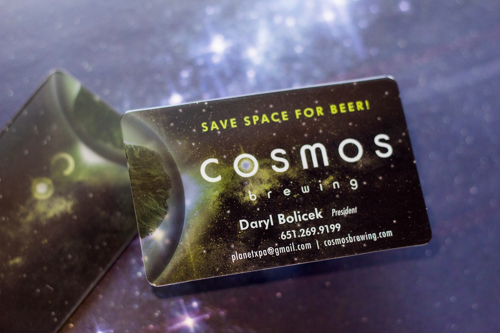 Cosmos Brewing Business Card