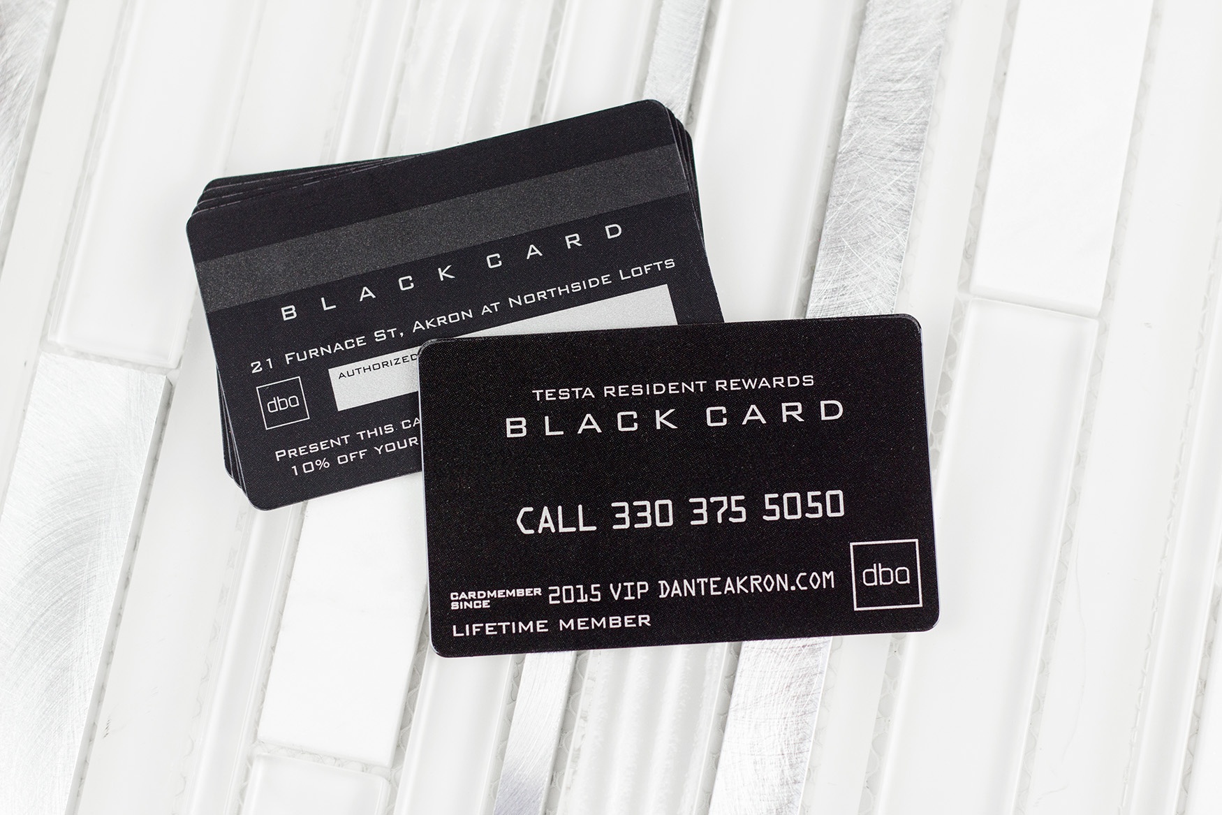 Testa Resident Rewards Black Card