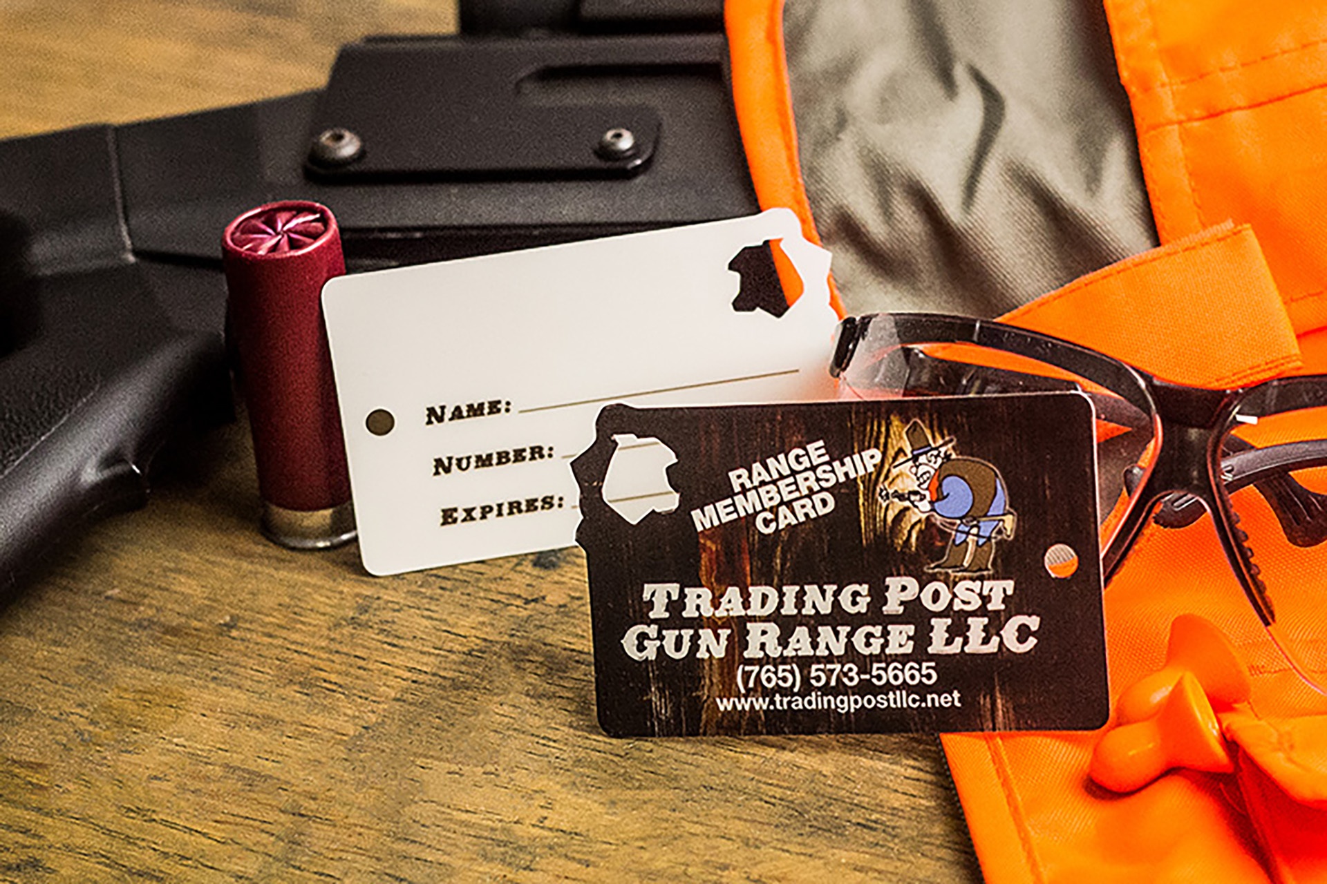 Trading Post Gun Range Membership Card