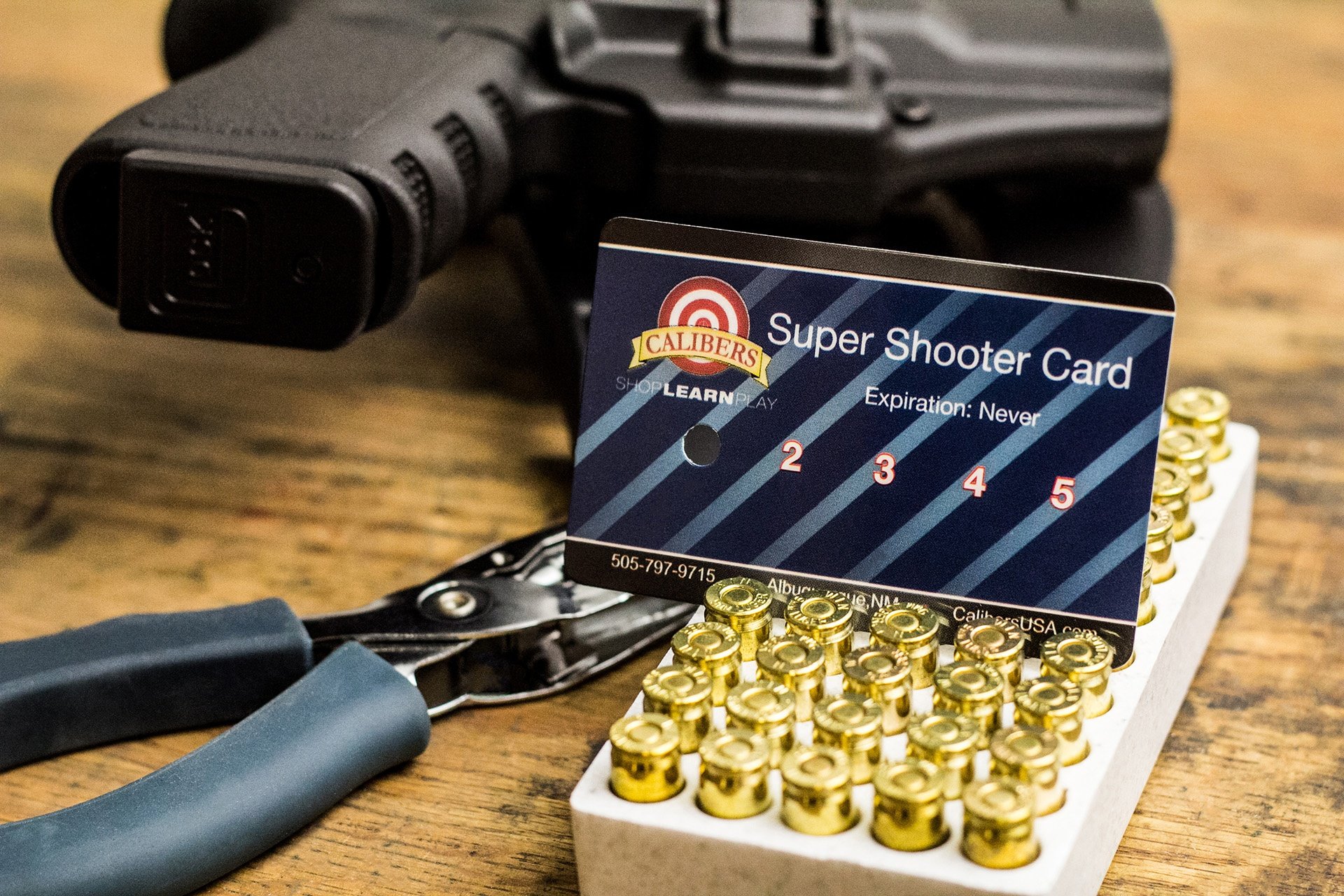 Calibers Super Shooter Card