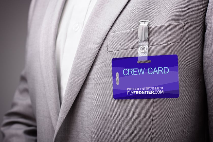 FlyFrontier.com Inflight Crew Card Badge