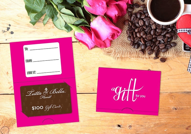 A Gift For You Hot Pink Gift Card Holders