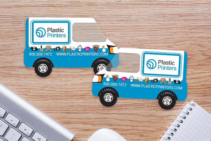 Plastic Printers Van Business Cards