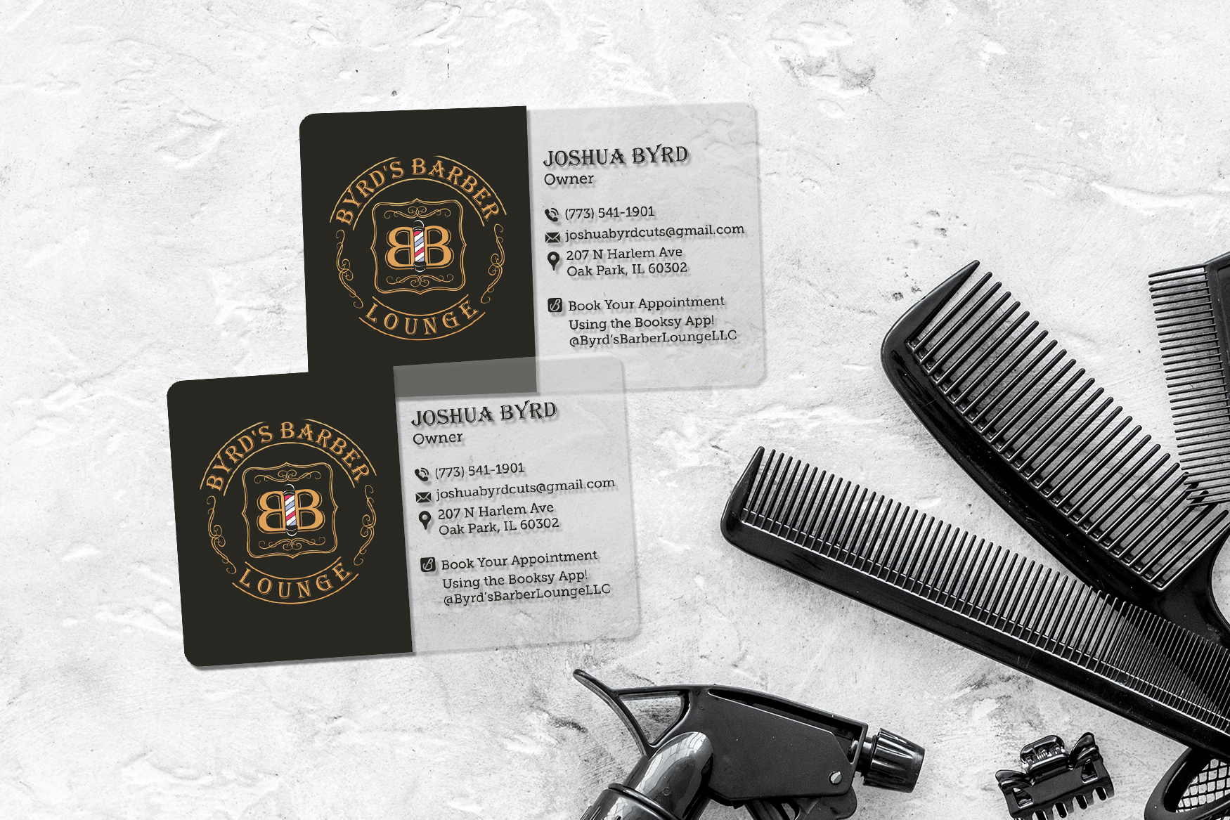 Byrd's Barber Lounge Business Cards