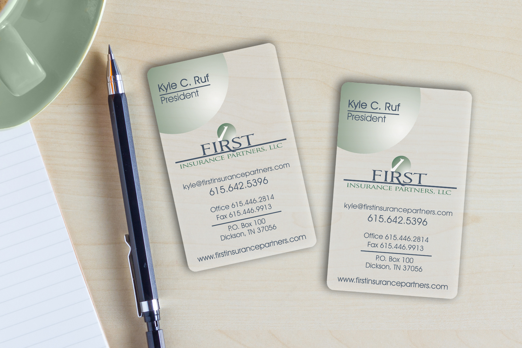 First Insurance Partners Business Cards