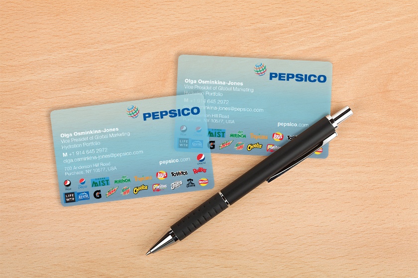 Frosted Pepsi Business Cards