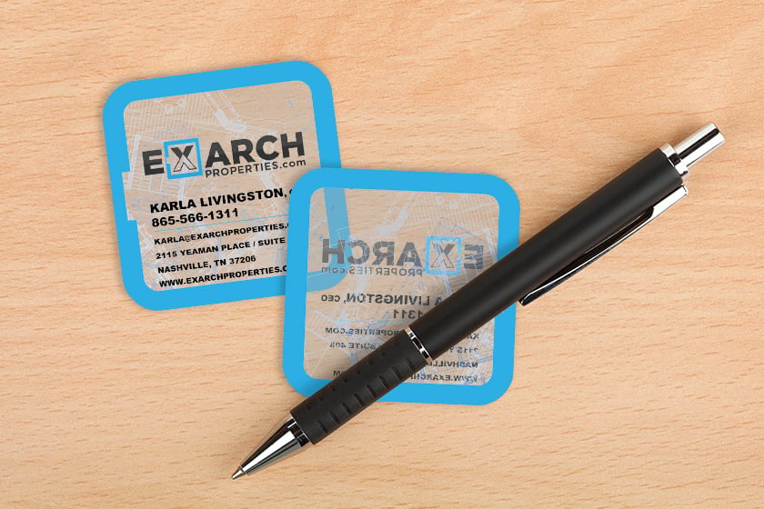 Exarch Properties Square Business Cards