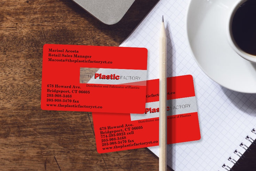 The Plastic Factory Clear Plastic Business Cards