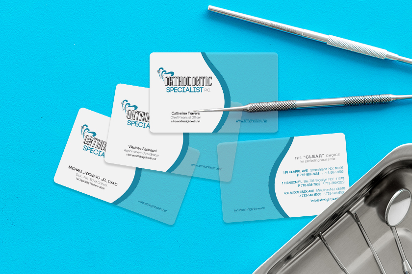 Orthodontic Specialist Business Cards