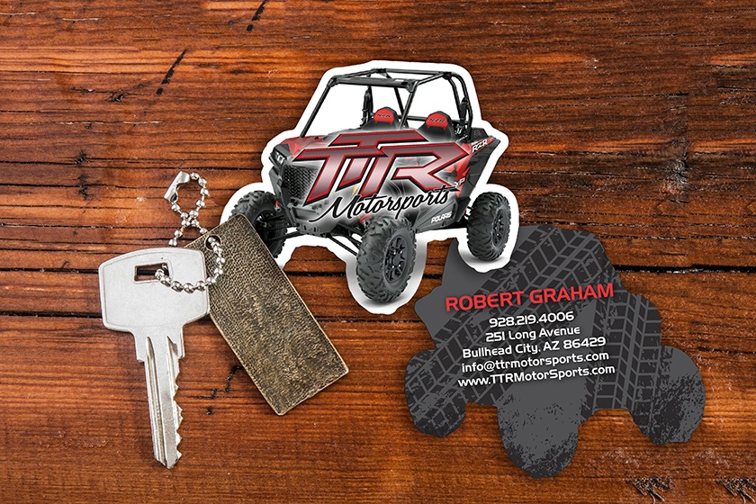 TTR Motorsports Custom Shaped Business Card