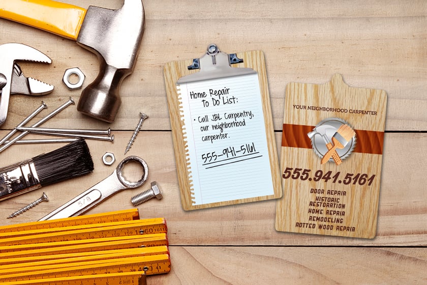 JBL Carpentry Business Cards