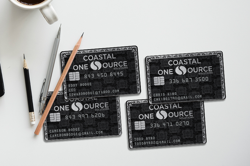 Coastal One Source Solutions Embossed Business Cards