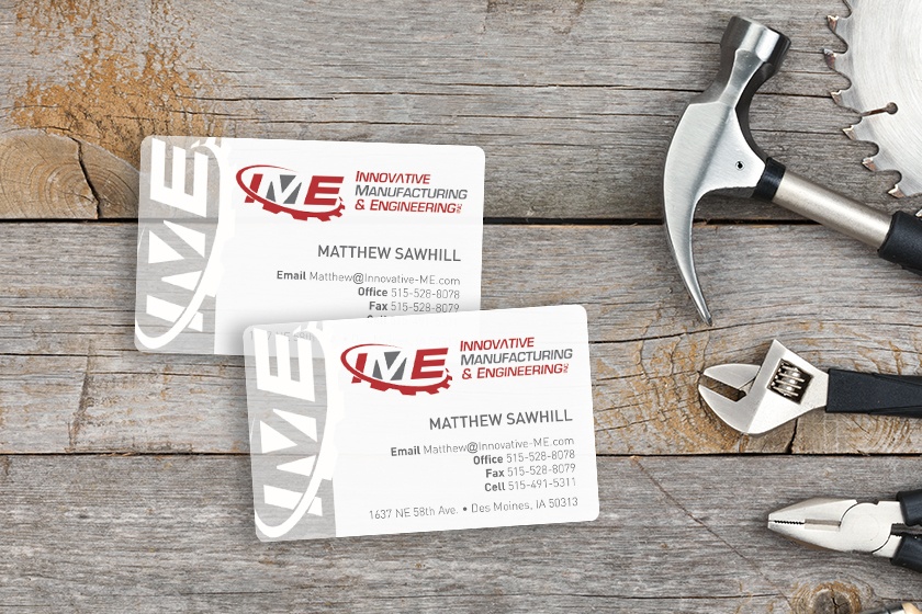 Innovative Manufacturing & Engineering Business Cards