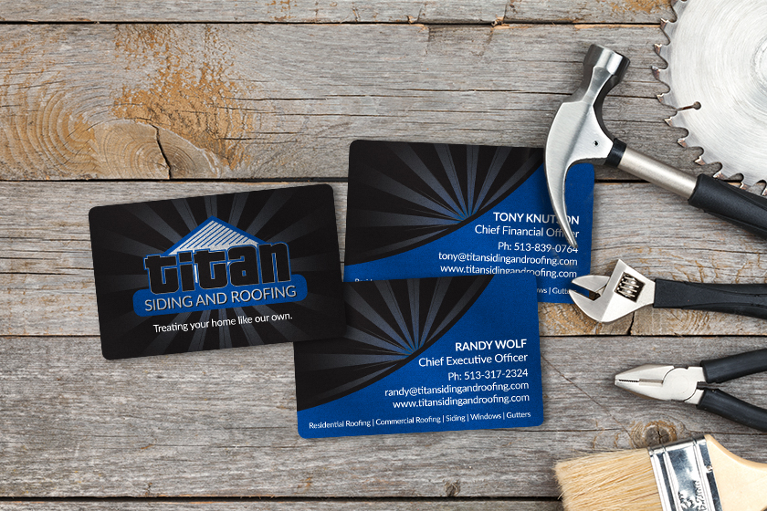 Titan Siding and Roofing Business Cards