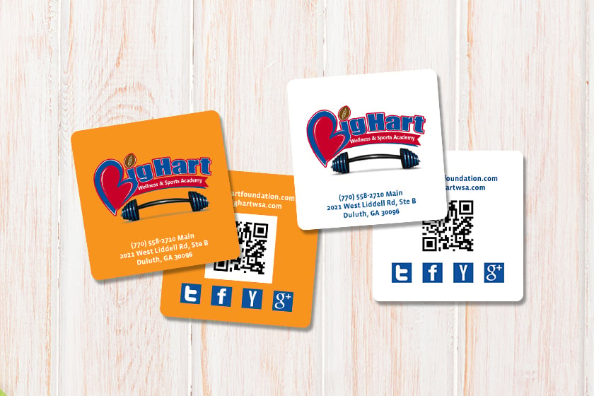 Big Hart Wellness & Sports Academy Business Cards