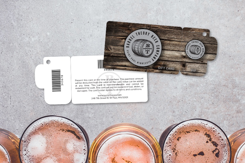 Barrel Theory Beer Company Gift Card and VIP Key Tags