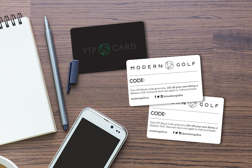 Modern Golf VIP Cards