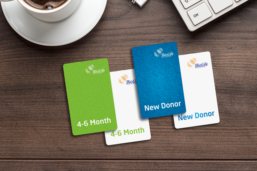 BioLife Donor Cards