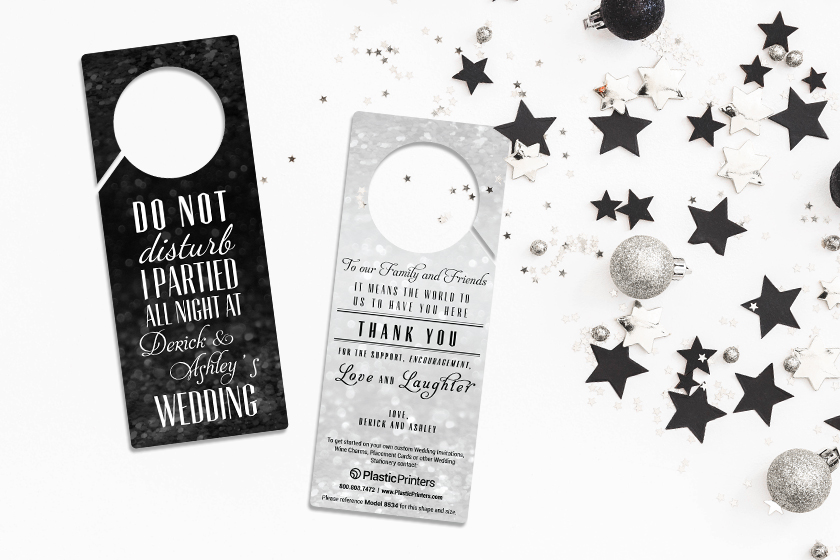 Do Not Disturb Wedding Door Hangers