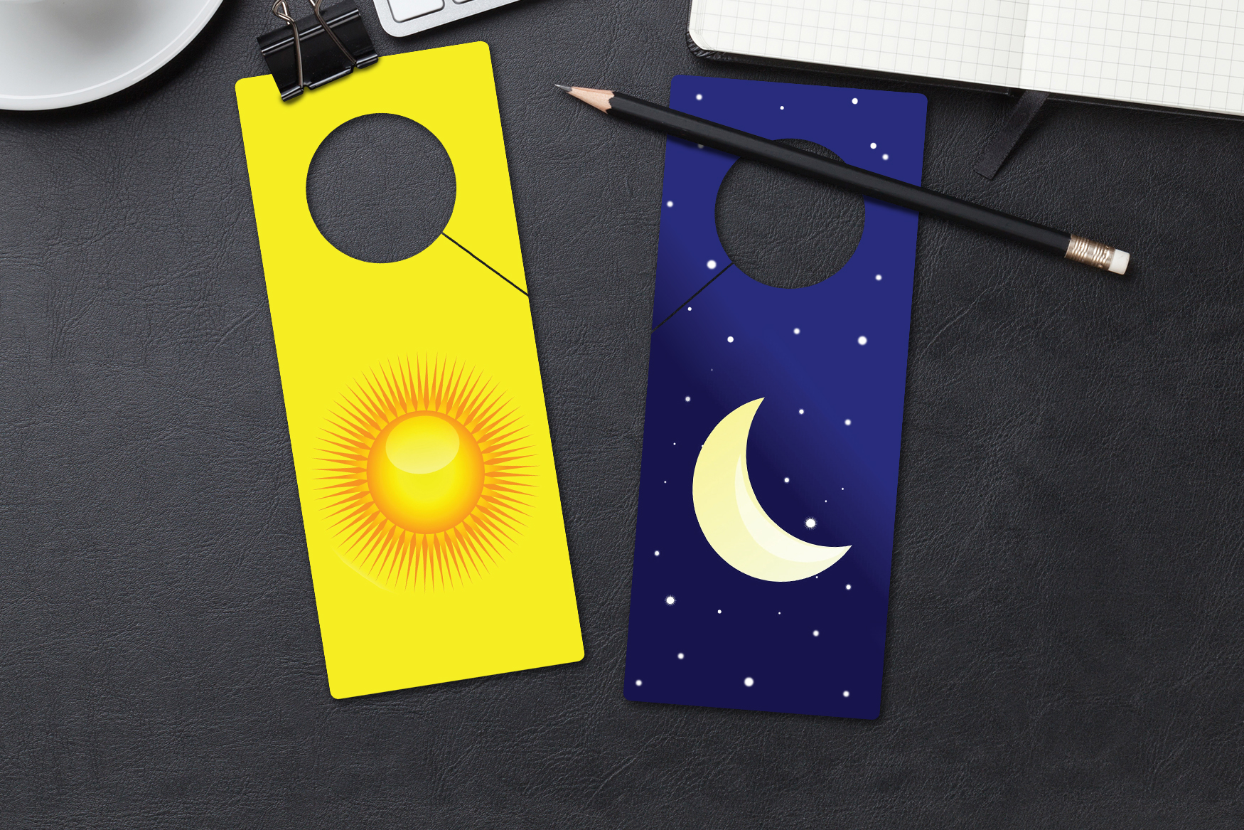 Sun and Moon Door Hangers