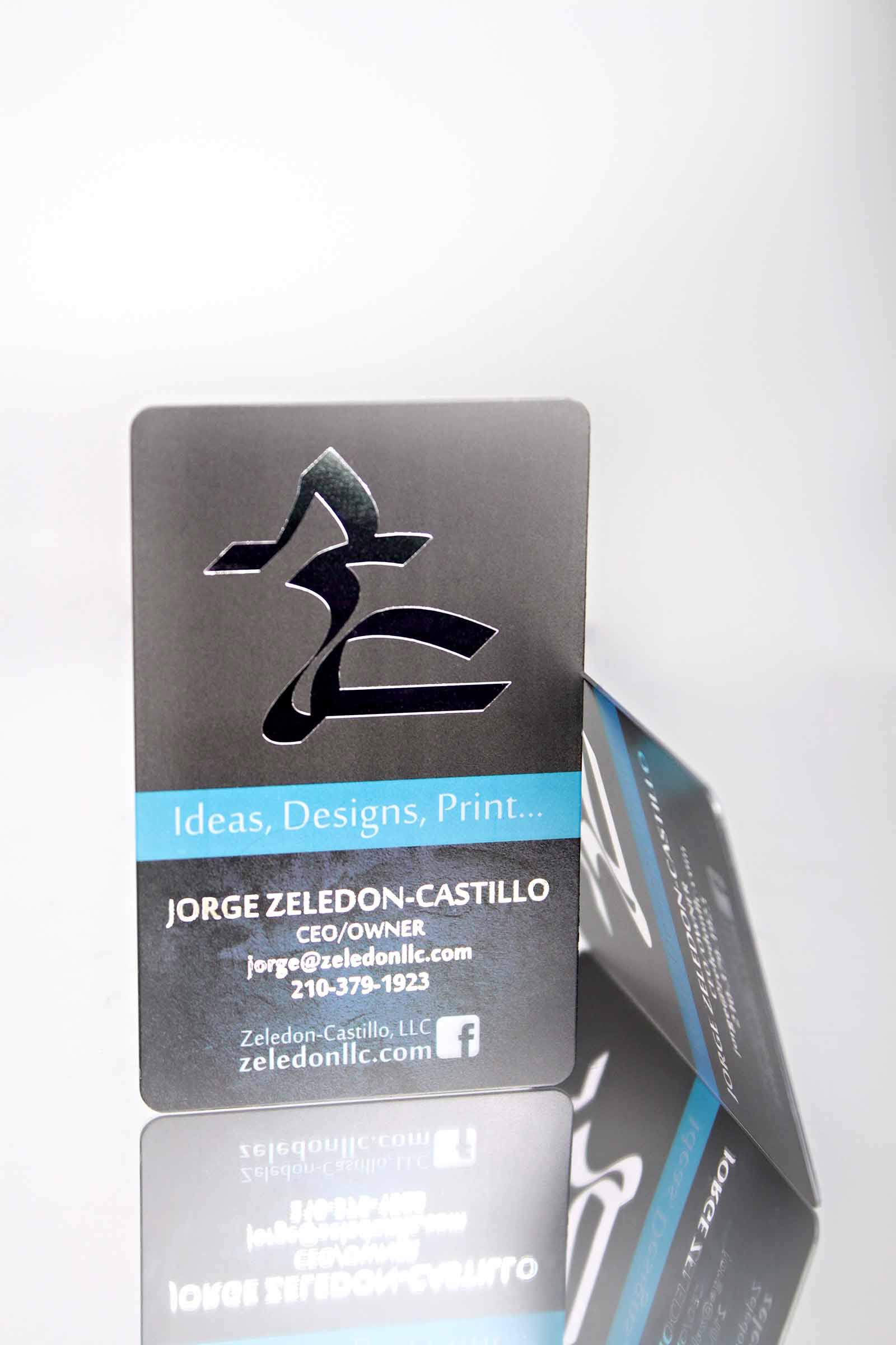 Zeledon LLC Frosted Business Cards