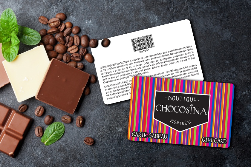 Boutique Chocosina Montreal Gift Cards