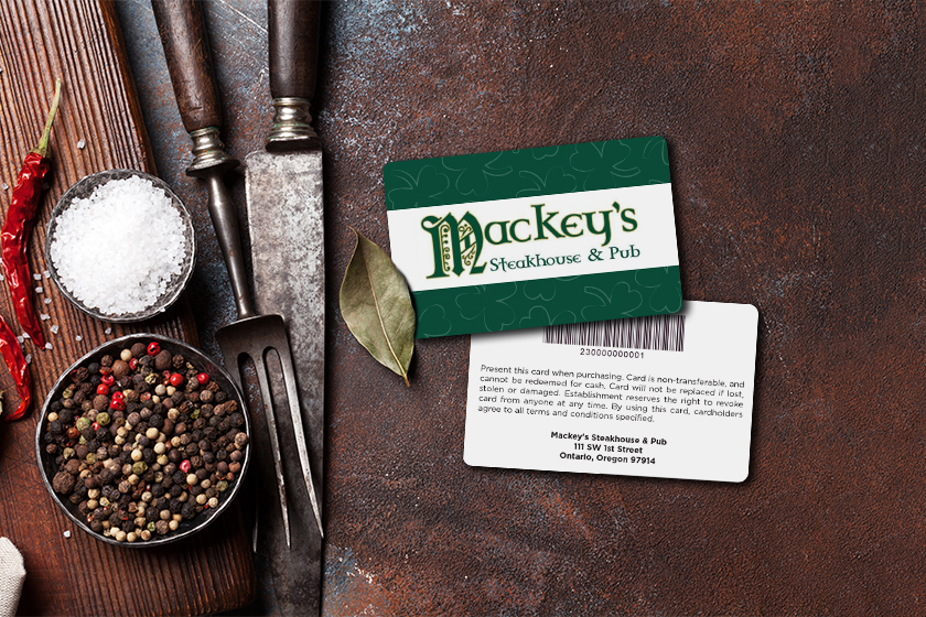 Mackey's Steakhouse & Pub Gift Cards