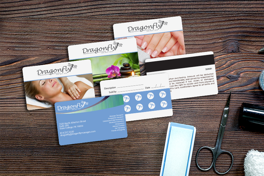 Dragonfly Theraputic Massage and Day Spa Marketing Materials