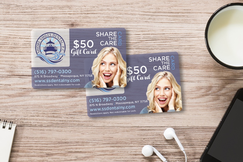 Shore Smiles Dental Clear Gift Cards