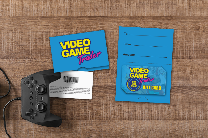 Video Game Trader Gift Cards and Custom Gift Card Holders