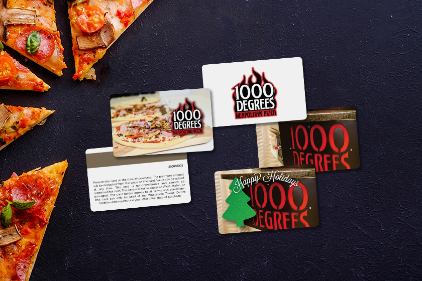 1000 Degrees Neapolitan Pizza Gift Cards