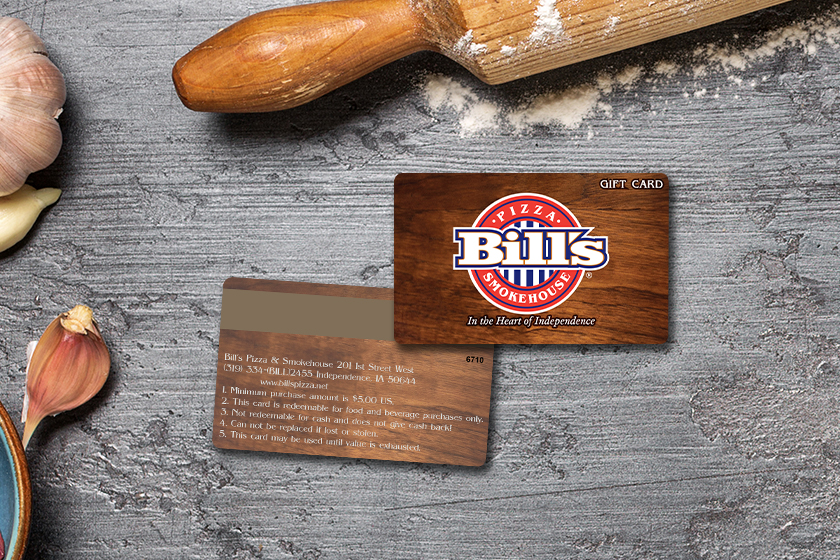 Bill's Pizza & Smokehouse Gift Cards