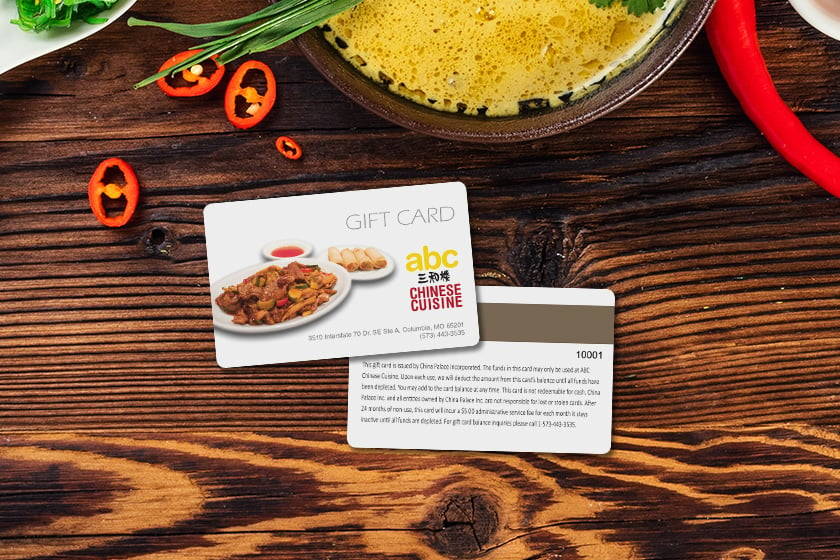 ABC Chinese Cuisine Gift Cards