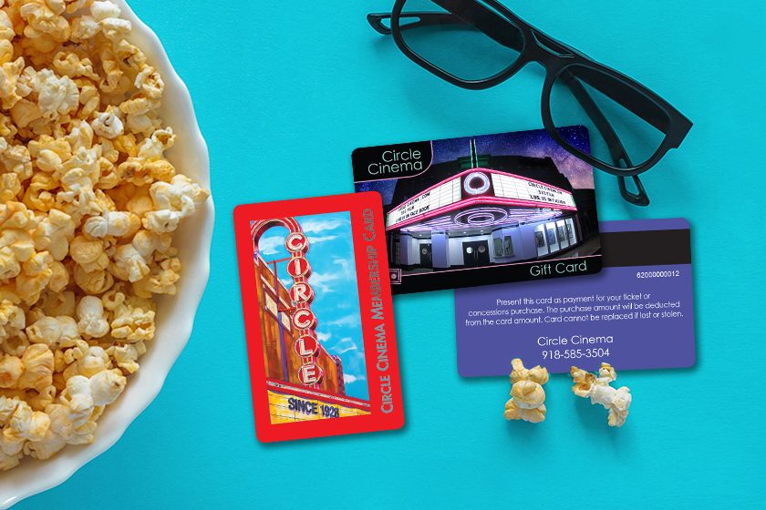 Circle Cinema Gift Cards and Membership Cards