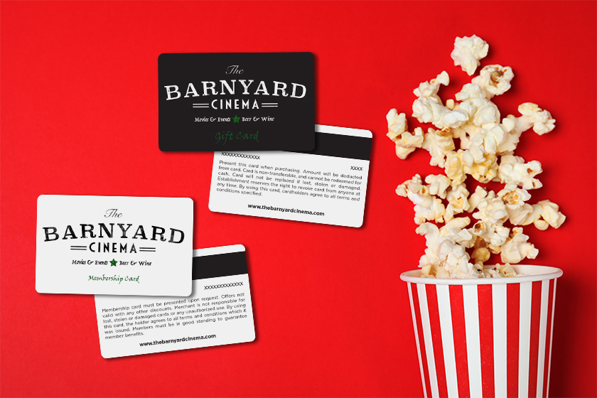 The Barnyard Cinema Membership Cards and Gift Cards